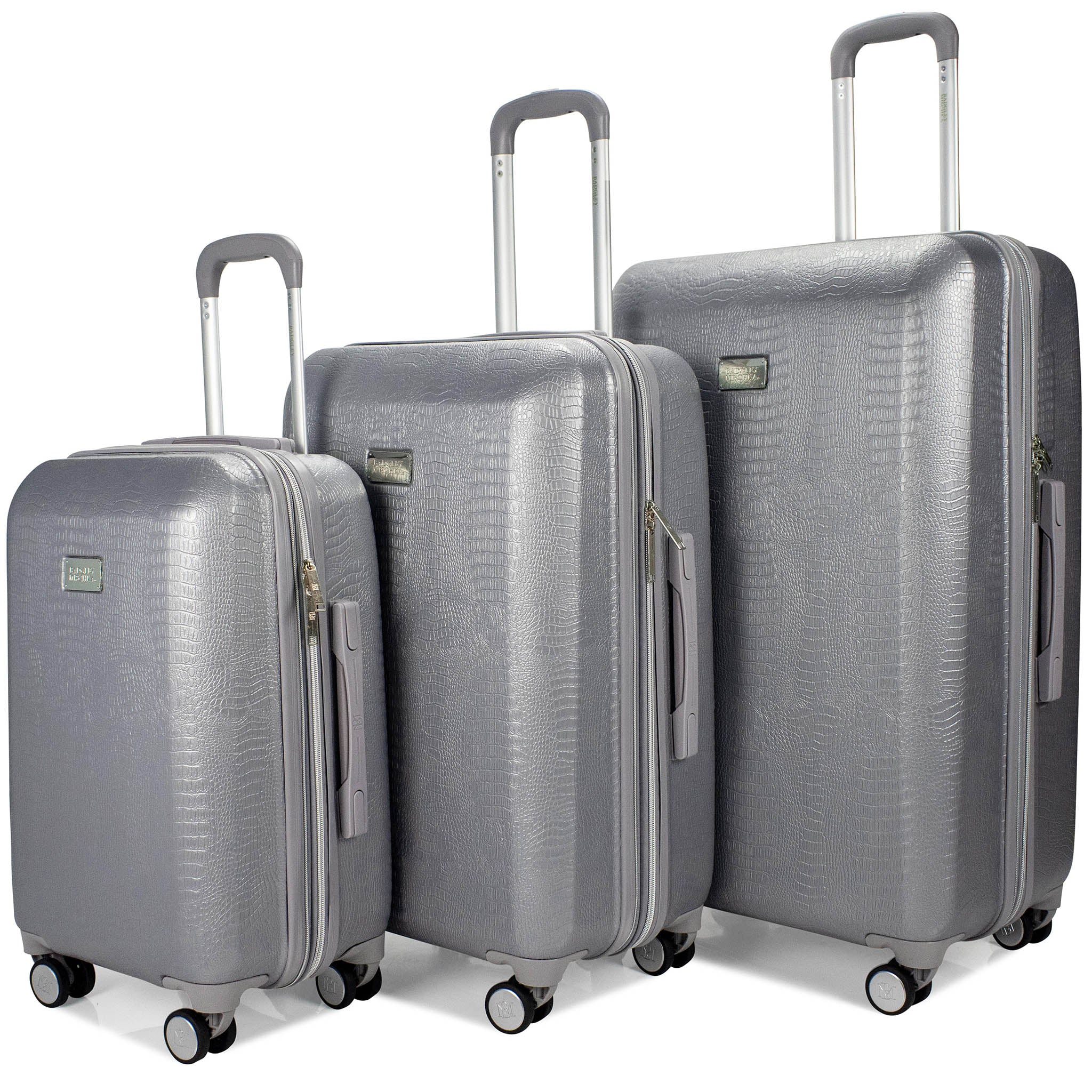 Snakeskin 3 Piece Expandable Classy Luggage Set-5