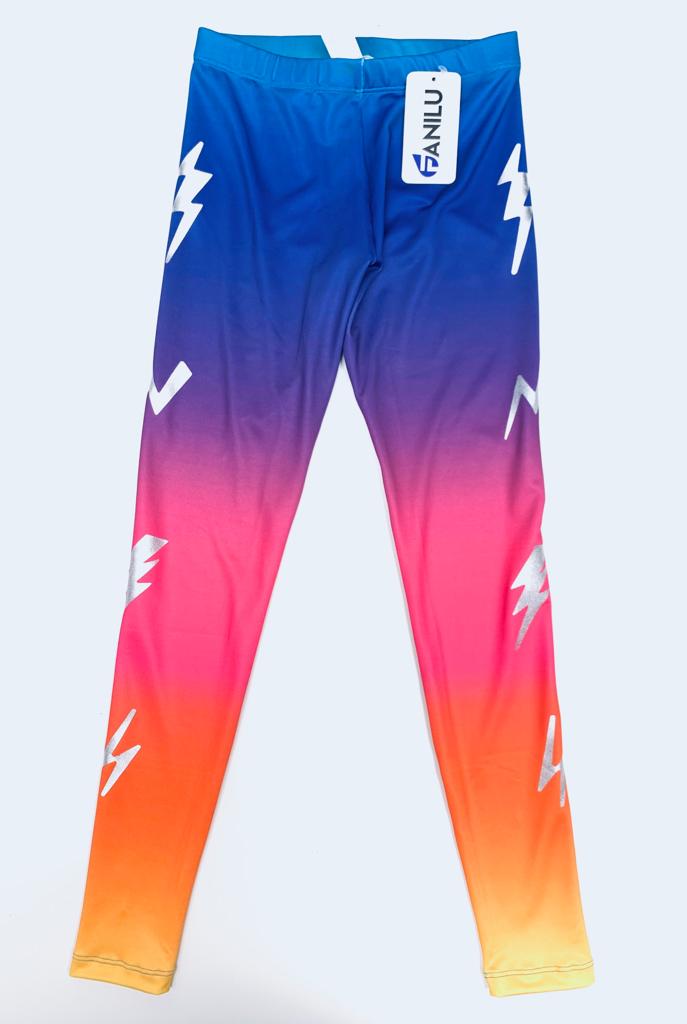 Leggings Bolts Tie Dye-2