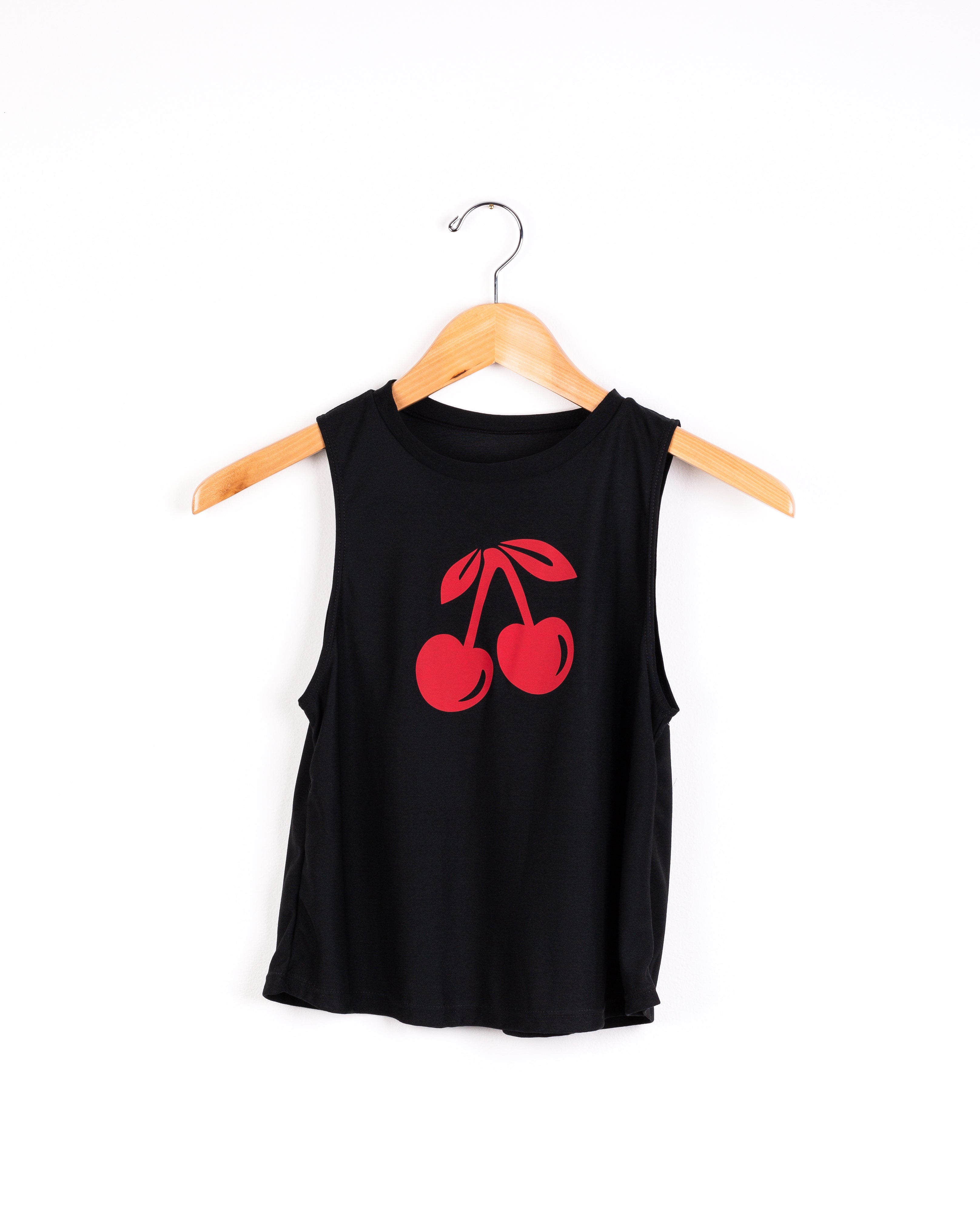 Cherries Black Tank-4