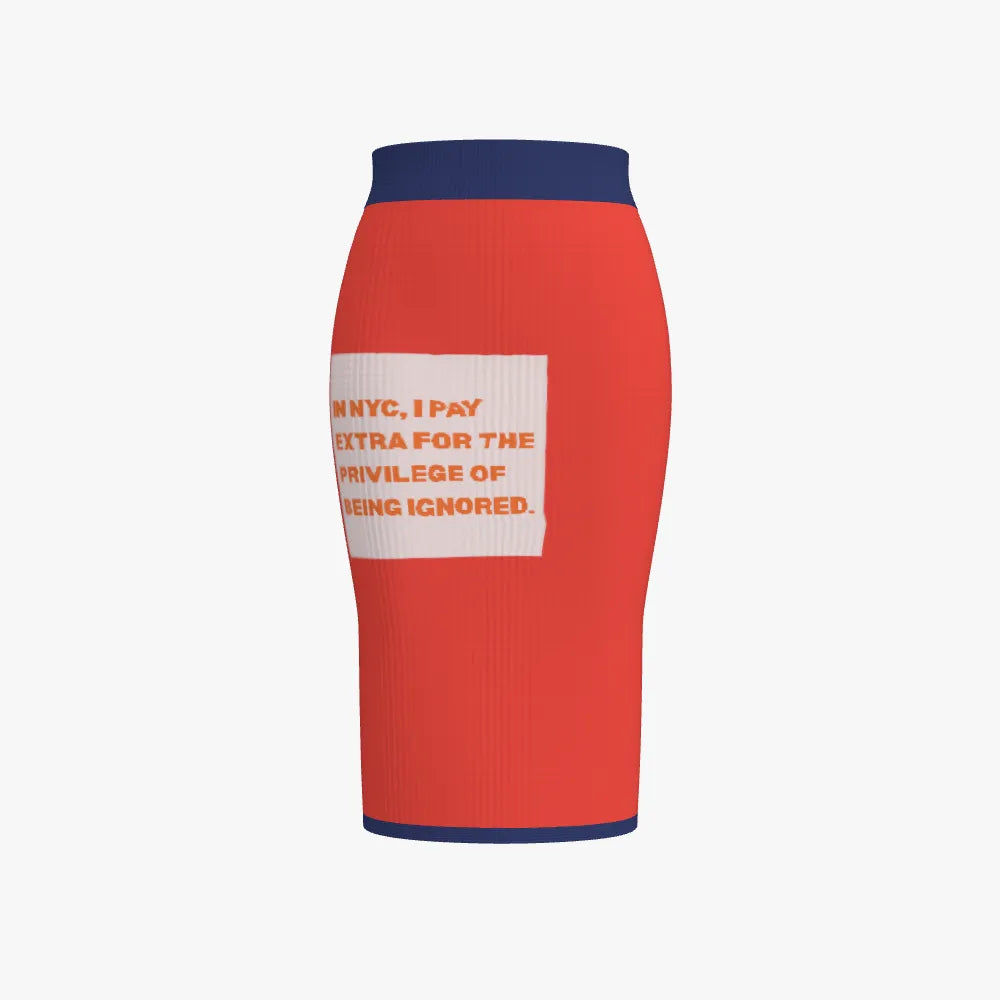 BYMANYC ® NY "Ignored" Vegan Eco Pencil Skirt-0