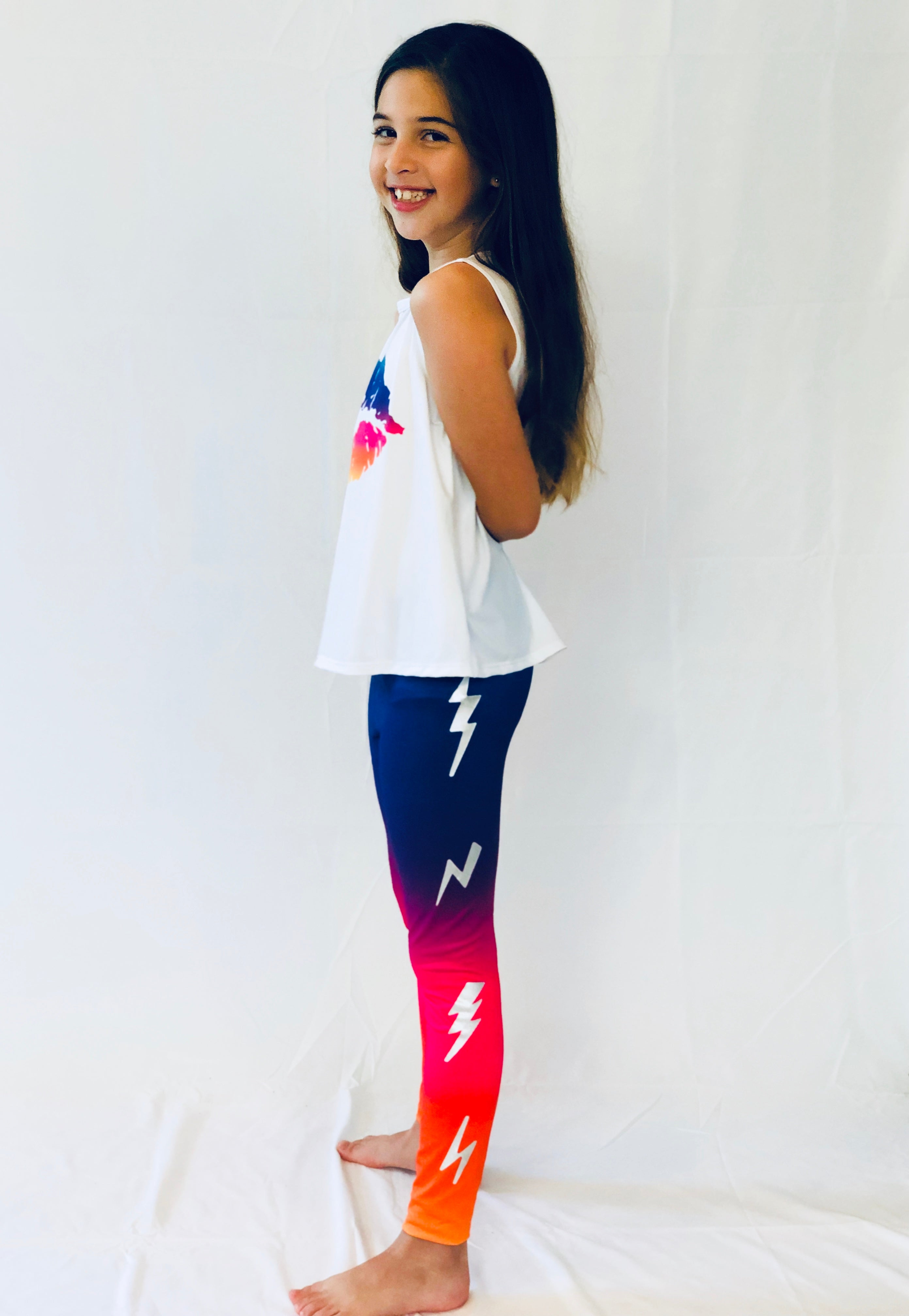 Leggings Bolts Tie Dye-0