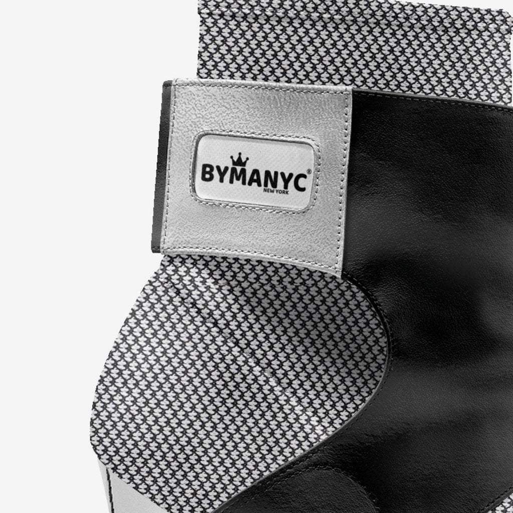 Limited Edition Vegan Stiletto Boots BYMANYC® New York Futurista Onyx-1