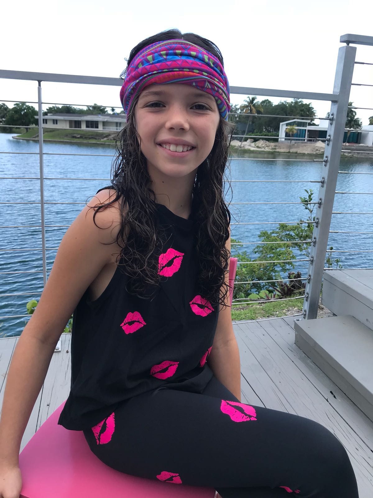 Kisses Hot Pink Tank-2